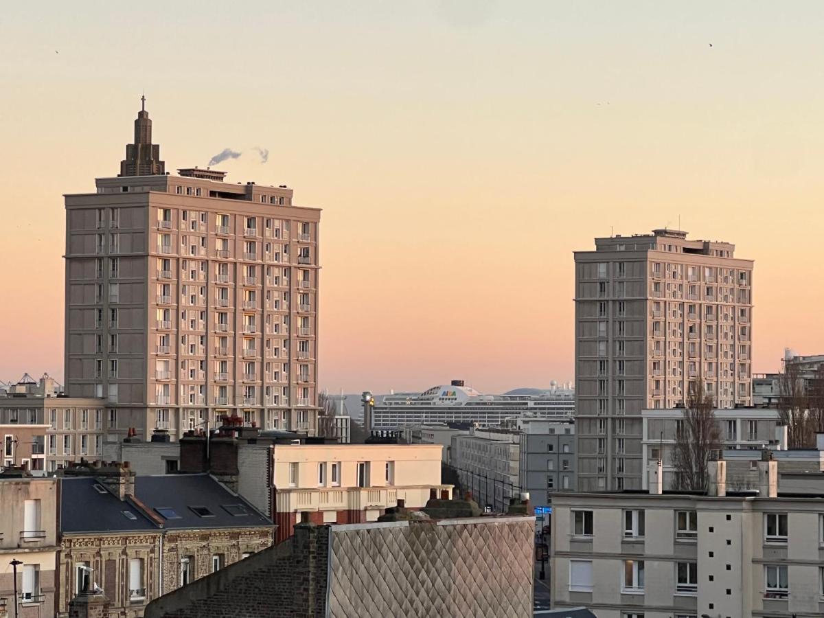 Le Petit Nid Perche Sous Les Toits, Vue Mer Le Havre Extérieur photo